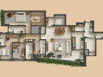 170m� | 3 su�tes + sala �ntima e cozinha fechada