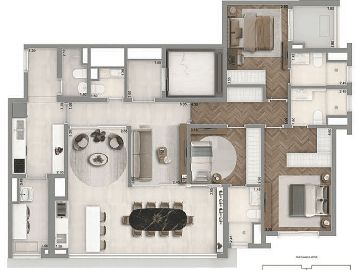 136m2 - 3 su�tes 