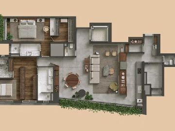 170m� | 2 su�tes a principal com 2 banheiros