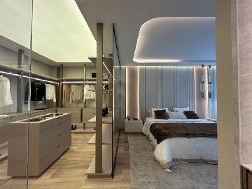 Dormit�rio e closet su�te master