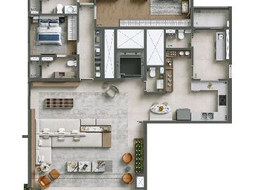 Planta 207m� | 3 su�tes